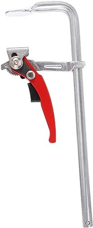 DELURA 1pc Ratchet f Clamp Carpentry Heavy Duty Clips Heavy Duty Clamps Metal Clips Heavy Duty Metal Rail Clamp Woodworking Bar Clamp F Style Clamp Woodworking Clamp Fixed f Clip Track/200