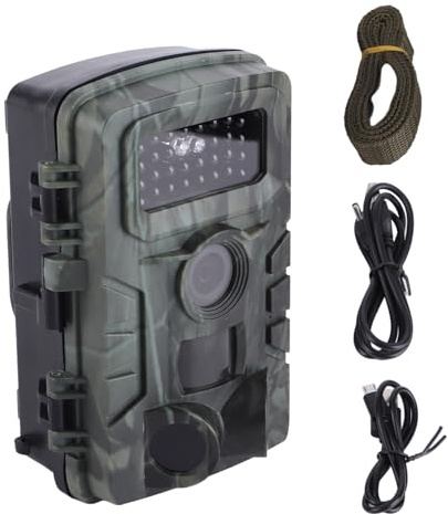 Caméra de Chasse PR700 HD 1080P, Mini Caméra deNocturne Infrarouge étanche, Facile à Utiliser, Prise en Charge de la Carte Mémoire, Photographie en accéléré, Anti-Flou, Angle de