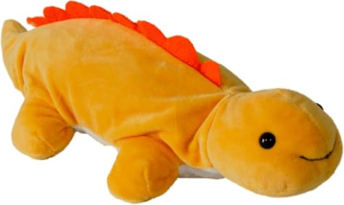 Cute Since 1999 Gelber Dino Federmäppchen - Mäppchen Mädchen & Jungen - Federmappe für Kinder ab 12 Monate - Weiche Federtasche - Geschenk für Kinder - Schulsachen - 30 x 9 cm