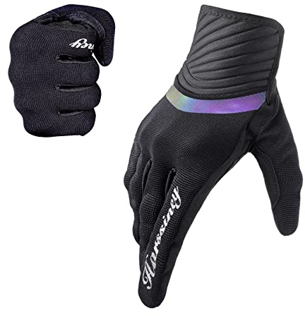Harssiney Motorrad Handschuhe Herren Damen,Motoradhandschuhe Sommer Motocross Motorrad Handschuhe Herr EUDE Foam Schutz Touchscreen Motorcycle Gloves