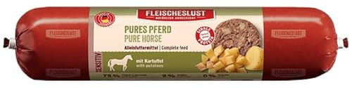 Fleischeslust Pures Pferd mit Kartoffel Sensitiv Wurst (1 x 800 Gramm)