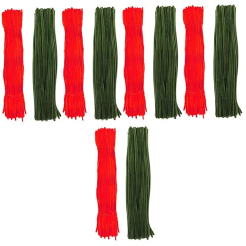 TOYANDONA 1000pcs Craft Twisting Sticks for DIY Flowers and Wreath Pipe Cleaners Pastel