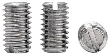 NUZBCPETR Schlitzschrauben aus Edelstahl mit Flacher Spitze(M1.4 x 5mm)