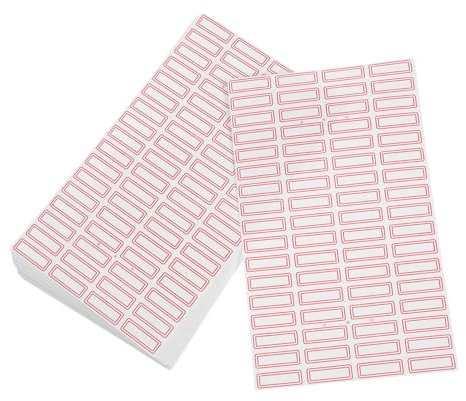STOBOK 68blätter Selbstklebende Leere Etiketten Beschreibbare Farbaufkleber Für Organisation Kleine Versandetiketten Farbcodierungsetiketten Für Klassifizierung