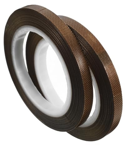 JECOMPRIS 2rollen Ptfe Klebeband Isolierband Hochtemperaturbeständig Verschleißfest Für Vakuum Hand-sealer Wärmeisolierung Dichtband Für Elektrische Anwendungen
