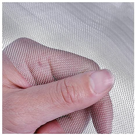 Drahtgitter,304 Edelstahl Drahtgeflecht Drahtgeflecht aus hitzebeständigem Metallgewebe aus Edelstahl 304, Maschenweite 40, für Lüftung, Filter, Sicherheit, Fenster und Garten, mit 0,5 mm Maschenweit