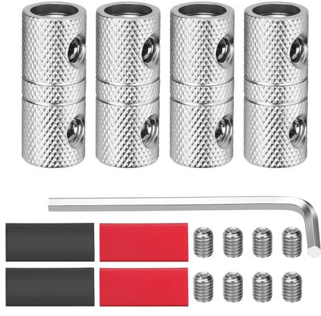 0 Gauge Wire Stereo Car Metal Terminals Butt Connectors Car Stereo Power Or Ground Wire Splices Coupler
