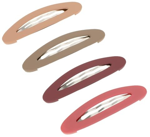 BOHUIZ 4 Stück Snap Haarspangen Groß, 9cm Haarspangen Damen Lange Snap Haarclips für dickes, dünnes und feines Haar （4 Farben ）