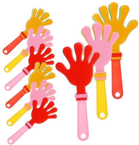 Mobestech 20pezzi Battimani Rumorosi in Plastica per Feste Ragazzo Ragazza e Adulti Scherzi Rumorosi per Eventi Sportivi Compleanni e Feste di Matrimonio