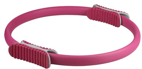 Anello Pilates, Attrezzatura Fitness Elastica da 12, 6 Pollici, Kit Pilates con Impugnatura Antiscivolo, Attrezzatura per Esercizi Resistenti alla Compressione per Concentrarsi sulla Tonificazione Int
