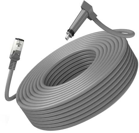 Garosa Cable de Extensión Satelital, Reemplazo de Cable Satelital Estable con Velocidad de Transferencia de 1200 Mbps para Antena Parabólica Gen 2, Fácil Instalación para el Hogar y la Oficina (#4)