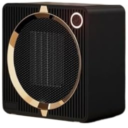 Calentador portátil, Calentador Eléctrico De Aire Caliente 500 W, Cerámica For El Hogar, Ventilador Mesa Pequeño, Invierno,Calentador de interior(Black)