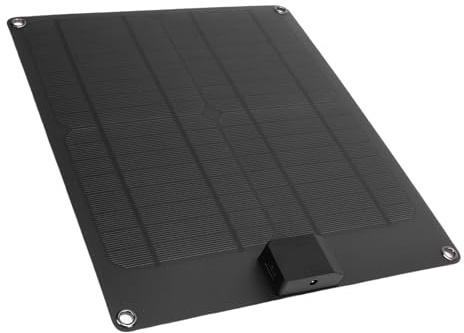 RASTKY Pannello Solare Caricabatterie Ad Alta Efficienza 30W per Mantenimento Batteria 12V Pannello Solare Impermeabile IP67 con Controller per Auto Barca RV