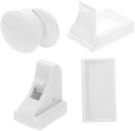 Unsichtbares Schubladenschloss ohne Bohren, für Schränke und Schubladen | Abs Weiß, Magnetische Sicherung für Zuhause und Schlafzimmer, Bündige Montage, Kindersichere Verriegelung