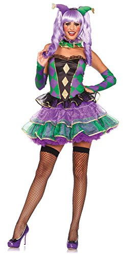 LEG AVENUE Damen Mardi Gras Sweetie Erwachsenenkost me, Mehrfarbig, M/L (EUR 38-40)