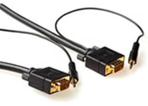 ACT VGA Câble Écran Ordinateur HD15Mm + Audio 5.00m