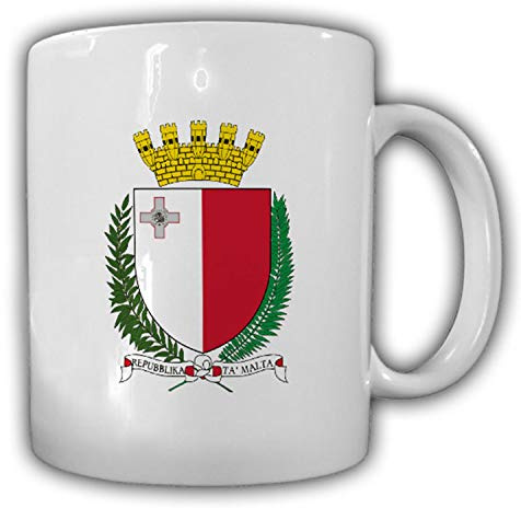 Malta stemma emblema Repubblica di Malta Mediterraneo Stato dell'isola tazza #13741