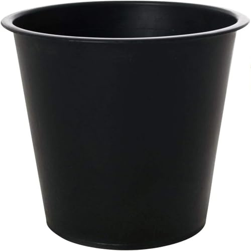 VIVANNO Pflanzkübel Einsatz Rund - Blumenkübeleinsatz Kunststoff Schwarz | Wasserdichter Pflanztopf als Innenbehälter für Pflanzkübel - Hochwertiger Kunststoffeinsatz für Fiberglas Blumentopf