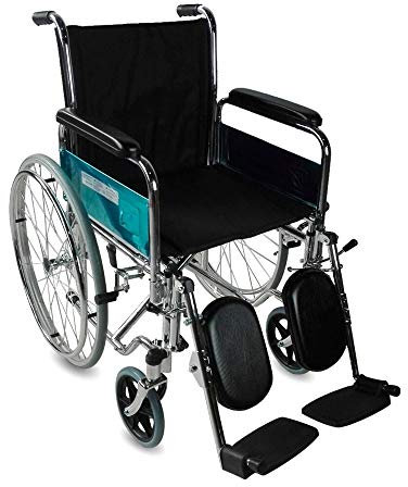 Mobiclinic, Silla de Ruedas, Partenón, Plegable, Elevador piernas, Asiento 44 cm, Premium, Autopropulsable, Manual, Marca española, Ortopédica, Reposapiés Ajustables, Reposabrazos, Resistente