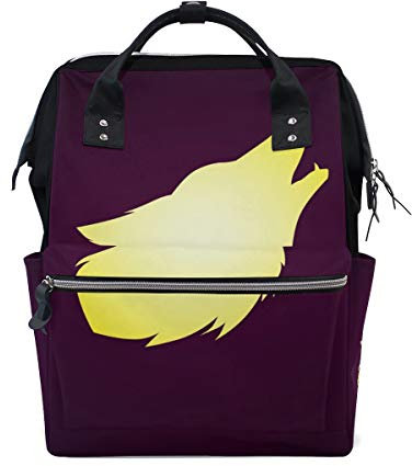 MONTOJ Wolf Life Canvas Reisetasche Campus Rucksack One Size 3