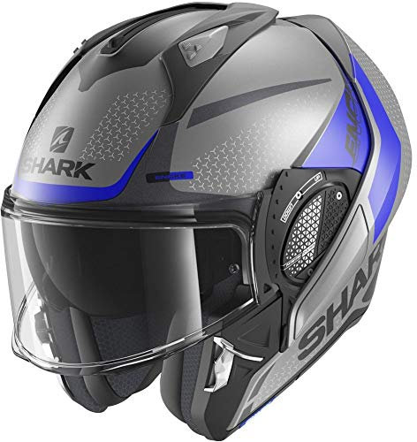 SHARK Unisex Adult EVO GT ENCKE Motorcycle Helmet, ABK, S
