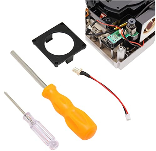 Mini Fan 3D Printing Mount Kit Replacement, 3D Print Console Fan Mount, Game Console Cooling Fan Frame Kit for Noctua Black