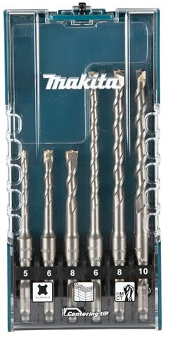 Makita E-15730 6 Piece TCT SDS Drill Bit Set
