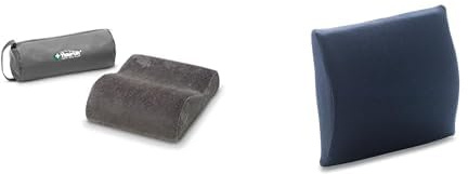 TEMPUR Reisekissen Memory Foam & Transit Lordosekissen Memory Foam, ergonomisches Lendenkissen für Unterwegs und Zuhause, 30 x 25 cm