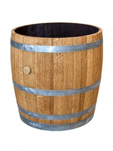 Fass-Schmiede Weinfass Pflanzkübel Blumenkübel 300l (3/4, Geölt)