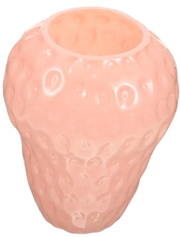 Zerodeko Bürodekoration künstliche rote Erdbeeren Retro Styles Vase Wohnkultur Pflanzendekor Wohnaccessoires Blumenkunsthalter kleines Glas rosa Jade Hyazinthe Dekorationen