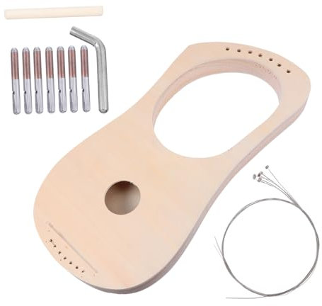ifundom Diy Holzhaf Harfen-bastelset Für Mädchen Handmade Lyre Harp Material Kit Komplett Und Langlebig Kreativ Gestaltbar Umweltfreundliches Holz Inklusive Allen Komponenten Für Spieleris