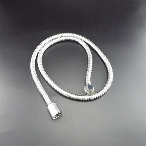 Ersatz Duschschlauch,Brauseschlauch Badarmaturen Flexibler Duschschlauch, 1,2 m/1,5 m lang, for Zuhause, Badezimmer, Dusche, Wasserschlauchverlängerung, Sanitärrohrziehen aus Edelstahl(1.5M)