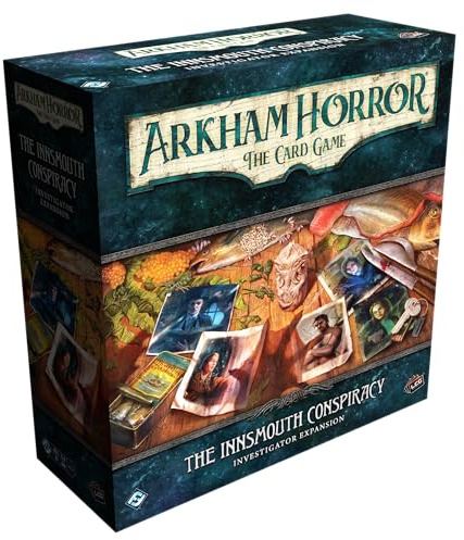 Arkham Horror The Card Game The Innsmouth Conspiracy Investigator Expansion - Includes Five Unique Investigators! Cooperative LCG, Ages 14+, 1-4 Players, 1-2 Hr Playtime, Made by Fantasy Flight Games