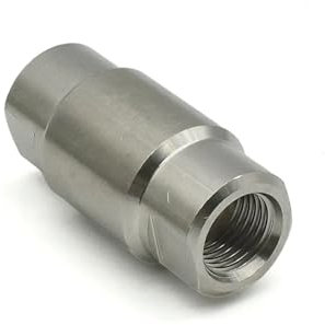 MSEURO 1 Stück 1/8 Zoll 1/4 Zoll 3/8 Zoll 1/2 Zoll 3/4 Zoll 1 Zoll 1-1/4 Zoll 1-1/2 Zoll 2 Zoll BSP-Innengewinde 304 Edelstahl Hochdruck-Einweg-Rücklaufsperre Rückschlagventil Lucky(1/4 inch)
