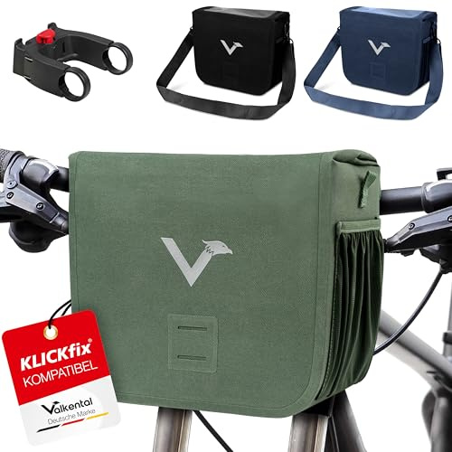 Valkental x KLICKfix Lenkertasche 7L mit Handyfach, für Ebike | 7L Volumen, praktische Lenkertasche fürs Ebike, sicherer Magnetverschluss, inkl. Handyfach, wasserfest