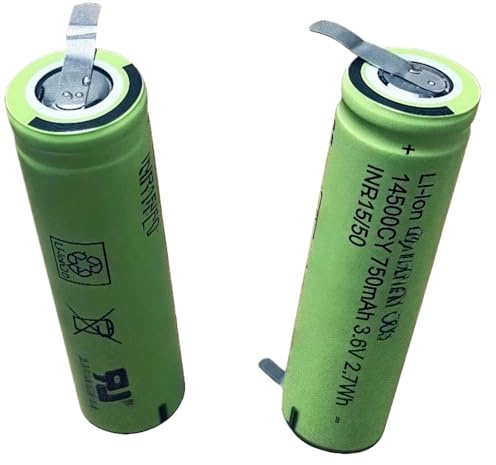 Rasoir Électrique avec Batterie Lithium-ION 3,7 V / 750 MAh. Compatible avec Philips RQ1180, RQ1190, RQ1160CC, RQ1180CC, RQ1131, RQ1141 Et RQ1145 Les Modèles(2pcs)