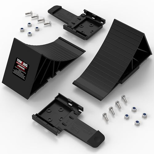 TOWKING Unterlegkeile & Befestigungsmaterial - Unterlegkeile Anhänger bis 1600kg Achslast - Keil PKW Anhänger Zubehör (Montierbar)1SET（2Pcs）