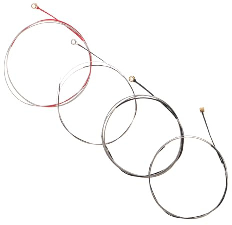 FRCOLOR 4 Stück Geigensaiten 1/4 Größe aus Legierung mit Klangqualität und Kompatibilität für Violinen Zubehör