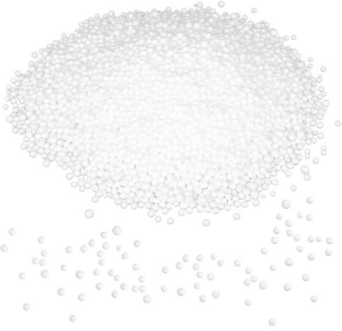 Cabilock White Foam Beads Bean Bag Chair Filling Odorless Pillow Stuffing for Couch Soft Particle Filler Comfortable Sofa Support Versatile Use for Relaxation and Home