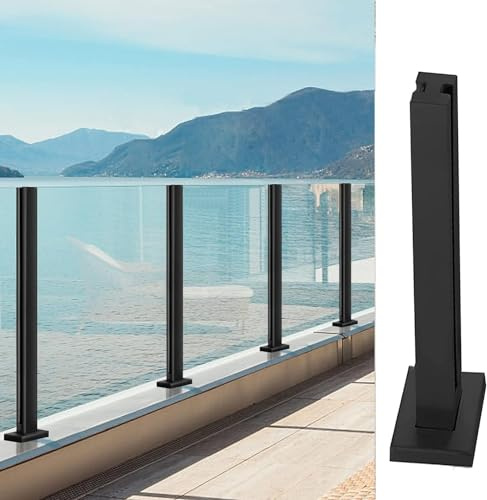 Poteaux de balustrade en acier inoxydable pour balustrades en verre – Sûr et élégant, idéal pour les piscines, terrasses, terrasses et couloirs solutions de sécurité