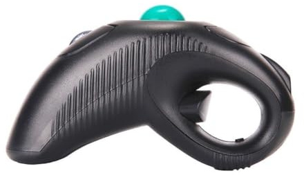 ANDRESLAD Souris Boule De Commande sans Fil 2,4 Ghz pour Ordinateur Portable Ergonomique Multifonction Port USB Design Ambidextre Noire pour Usage Professionnel Et Mobilité