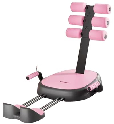 Oshhni Barra de Abdominales en el Suelo, Entrenamiento Abdominal, Fitness, para Hombres y Mujeres, multifunción, Entrenamiento básico en casa, de, Rosa