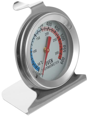 Healifty Ofenthermometer Edelstahl Sofort Ablesbares Grill und Backofenthermometer Kompakt für Backofen Toaster und Grill Temperaturanzeige 50 300 °c