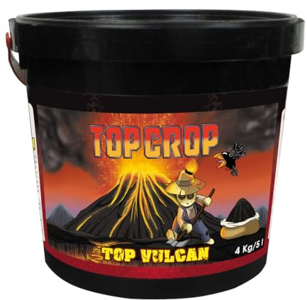 Top Vulcan de Top Crop 4 KG – Fertilizante Mineral Volcánico Natural – Mejora la Absorción de Nutrientes y la Salud del Suelo – Apto para Jardinería Orgánica