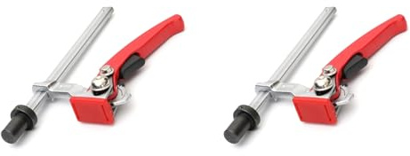 Reeatel 2X Morsa A Cricchetto per Banco da per Impieghi Gravosi, Dispositivo di Serraggio Rapido per Materiale da Tavolo per Diametro Base 19 mm 3/4 Pollici