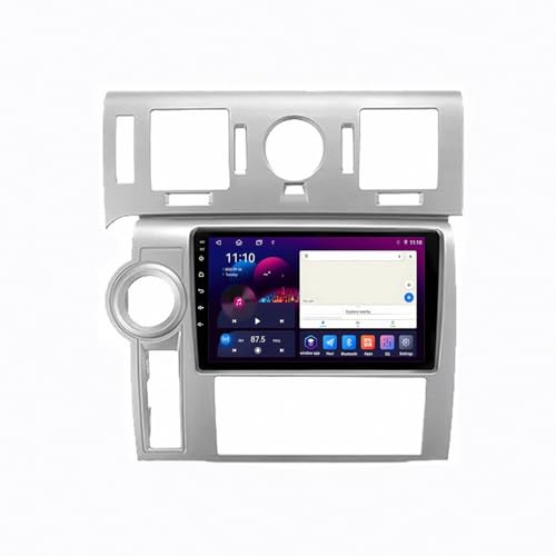 Autoradio Gps Navigazione Stereo 2 Din per Hummer H2 E85 2007-2009 Touchscreen Stereo Auto Bluetooth con Schermo, Radio Auto con Mirror Link/Usb/Supporta, 8 Nucleo 4G+64G