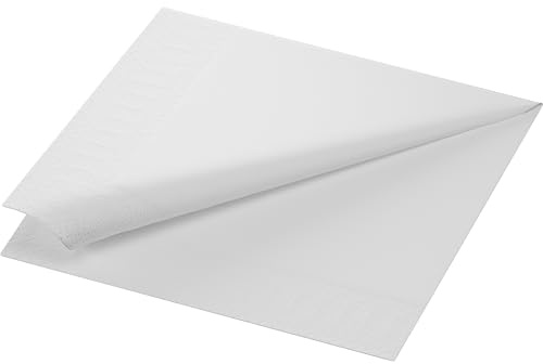Duni Servietten 3 lag. 40 x 40 cm 1/4 3-lagig, weiß