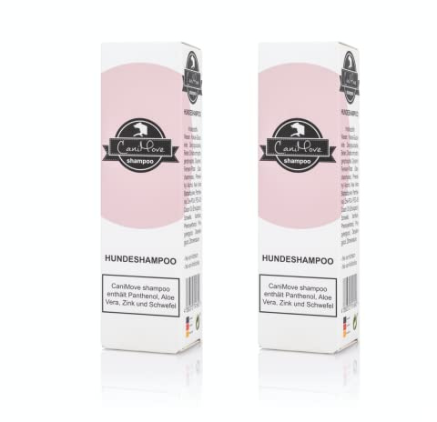 CaniMove Hundeshampoo (2 Flaschen a 250 ml) | reinigt, pflegt und beruhigt Haut und Fell | das Shampoo für alle Felle | Qualität aus Deutschland | | ökologisch verpackt