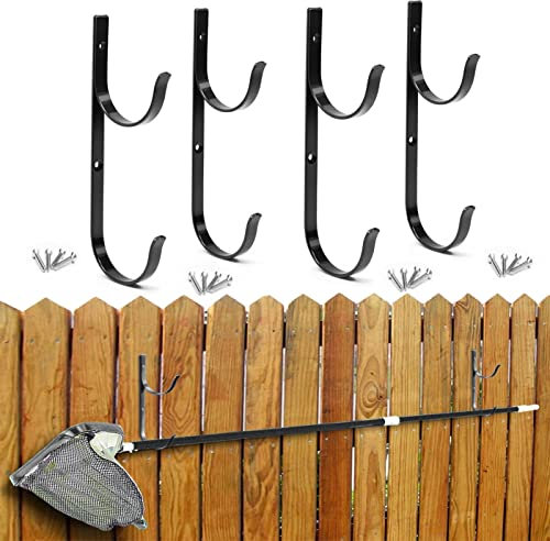 Crochets pour Piscine en Aluminium - Crochets Multifonctions pour tiges Piscine pour Cadeaux d'été - Outils Jardin et Accessoires pour Piscine, Contient Skimmer, râteau pour Feuilles
