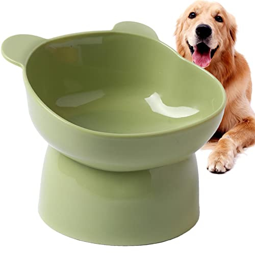 Bavokon Bol Chat Surélevé Incliné Anti-Vomissement - Gamelle pour Chien/Chiot - Nourriture/Eau - ABS - Dessin Animé